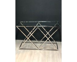 LuxuryLiving - Rosa Sidetable Chroom