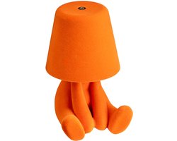 Luxus Bins Brother Tafellamp - Oranje - Mr Where - Decoratieve Tafellamp - Tafellamp slaapkamer - Draadloos - Dimbaar