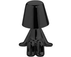 Luxus Bins Brother Tafellamp - Zwart - Decoratieve Tafellamp - Tafellamp slaapkamer - Draadloos - Dimbaar