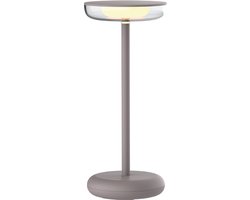Luxus Draadloze Tafellamp - Mykonos - Taupe - Voor binnen en buiten - Oplaadbaar - LED - Touch - Dimbaar