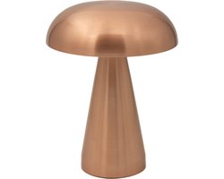 Luxus Draadloze Tafellamp Touch - Sofia - Rosé - 21cm - Tafellamp Slaapkamer - Decoratieve tafellamp - Oplaadbaar - Dimbaar