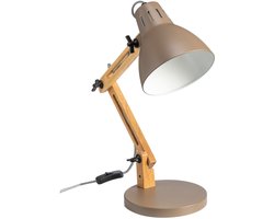 Luxus Europe - Bureaulamp Robbie Taupe - Leeslamp - Bureauverlichting voor Thuis en Kantoor