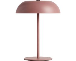 Luxus Europe - Tafellamp Claire Oud roze - Draadloze LED Tafellamp Binnen - USB-C Oplaadbaar - Touchbediening - Dimbaar - 3 Lichtkleuren