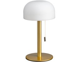 Luxus - Tafellamp Bobby - Goud - 30cm - Tafellamp Slaapkamer - Decoratieve tafellamp - Draadloos - Oplaadbaar