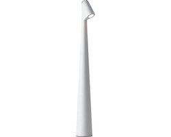 Luxus - Tafellamp Touch Deluxe - Madelief - Wit - 35cm - Tafellamp Slaapkamer - Decoratieve tafellamp - Draadloos - Oplaadbaar - Dimbaar