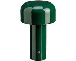 Luxus - Tafellamp Touch - Luna - Groen - 20cm - Tafellamp Slaapkamer - Decoratieve tafellamp - Draadloos - Oplaadbaar - Dimbaar