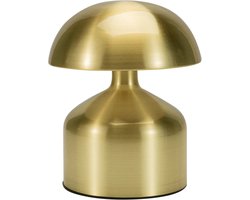 Luxus - Tafellamp Touch Mini - Vicky - Goud - 14cm - Tafellamp Slaapkamer - Decoratieve tafellamp - Draadloos - Oplaadbaar - Dimbaar