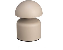 Luxus - Tafellamp Touch Mini - Vicky - Taupe - 14cm - Tafellamp Slaapkamer - Decoratieve tafellamp - Draadloos - Oplaadbaar - Dimbaar