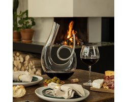 Luxwine® - Decanteer karaf - Wijnkaraf - 1.4L -Incl. 1000 Schoonmaakparels - Decanter - Decanteerkaraf wijn