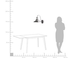 LUZA - Wandlamp - Zilver - Metaal