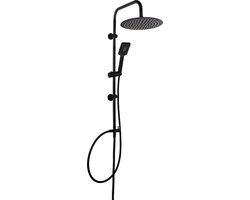 Luzzo® Square Douchekolom 25 cm Regendouche zonder kraan - Zwart