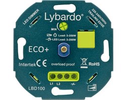 Lybardo - LED Dimmer - 3-200W - Universeel - Inbouw
