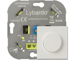 Lybardo - LED Dimmer - Met Afdekplaat - 5-150W - Universeel - Inbouw