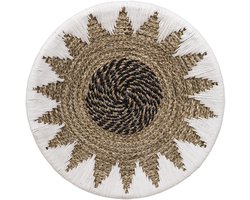 Lyma Living Wandschaal Bulan - Handgemaakt - Muurdecoratie - Wanddecoratie Bali - Ibiza Stijl - Muurmand - Boho - Wall Art - Manden - Bohemian - Ø40cm