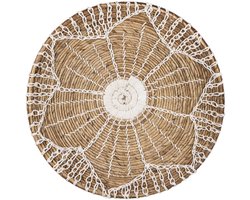 Lyma Living Wandschaal Bunga - Wanddecoratie Bali - Muurdecoratie - Muurmand - Wandbord - Wall Art - Handgemaakt - Ibiza Stijl - Boho - Bohemian - Ø70cm