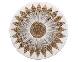 Lyma Living Wandschaal Sumatra - Handgemaakt - Muurdecoratie - Wanddecoratie Bali - Ibiza Stijl - Muurmand - Boho - Wall Art - Manden - Bohemian - Ø70cm