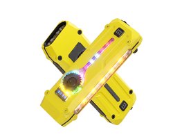 LYNEXA® DT011- Zaklamp - UV Lamp - Laser Pointer - Ideaal voor Noodpakket - RGB Zijlicht - Oplaadbaar 1000mAh LED - 600 Lumen - Magnetisch Werklicht - Tactische EDC Zaklamp met Clip - IP65 Waterdicht - Type-C - Geel