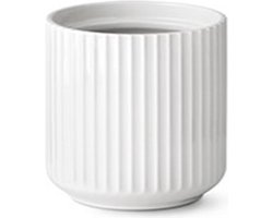 Lyngby Bloempot Porselein Wit Ø14cm