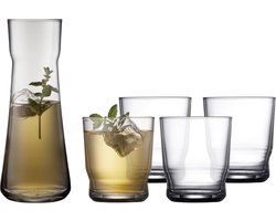 Lyngby Glas Lissabon Karaf set 5 delen
