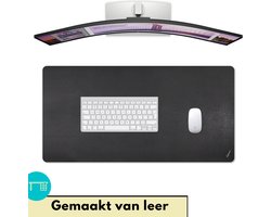 Lynnz® Bureau onderlegger zwart leer - anti slip bureau mat - bureauonderlegger - bureau organizer - bureau accessoires