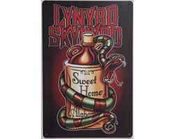 Lynyrd Skynyrd Sweet Home Alabama Reclamebord van metaal METALEN-WANDBORD - MUURPLAAT - VINTAGE - RETRO - HORECA- BORD-WANDDECORATIE -TEKSTBORD - DECORATIEBORD - RECLAMEPLAAT - WANDPLAAT - NOSTALGIE -CAFE- BAR -MANCAVE- KROEG- MAN CAVE