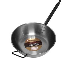 Lyonnaise pan hoog met tegengreep, plaatstaal, 36 cm - Garcima