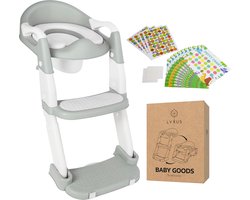 Lyxus® WC Verkleiner met Trapje - Potje Peuter & Toilettrainer in één - WC Verkleiner met Opstapje Opvouwbaar voor Kinderen met Beloningssysteem - Ideaal voor Zindelijkheidstraining