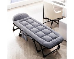 M-Goods Opklapbed met Matras - Logeerbed Inklapbaar - Vouwbed Volwassenen - Snel Op te Bouwen - 190 x 65 cm