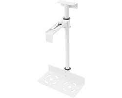 M-Goods - PC Houder Onder Bureau - Verstelbare CPU Beugel - PC Kast Houder - Ruimtebesparend - Wit