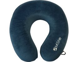 M line Nekkussen | Reiskussen | Traagschuim met fluweelzachte afwerking | Met handige meeneemtas | U-vorm | Voorkomt nekpijn | Ergonomisch |
