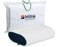 M line Pillow You ergonomisch hoofdkussen - medium – anti-allergeen – nek- en hoofdondersteuning – 12 cm hoog – groen