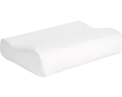 M line Wave Pillow hoofdkussensloop - wit – set van 2 – wasbaar op 60°C – geschikt voor droger