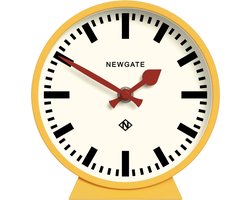 M tafelklok Railway geel 16cm