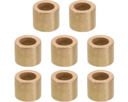 M10 Messing afstandhouders, 8 stuks metalen afstandhouder messing 10 mm ID x 16 mm OD x 15 mm L messing afstandhouders schroef afstandhouder voor 3/8 inch of M10 schroef