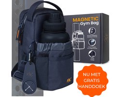 M2C® Premium Magnetic Bottle Bag - Magnetische Sporttas – Compacte Reistas met Bidon- en Telefoonhouder - Inclusief Sporthanddoek & Handdoekhouder