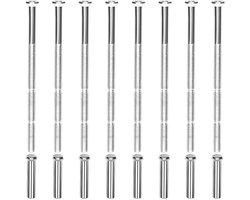 M3x60mm Meubelboutenset - Koolstofstaal - IKEA Compatibel - 8-delig - Zilver