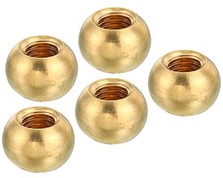 M5 x 0,8 schroefdraad 5 stuks doppen moeren knop messing kogellamp decoratie schroefdoppen moer voor meubelverlichting
