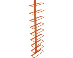 MA-RK VINE AIR - exclusief stalen wijnrek - voor 9 flessen - minimalistisch - design - wandbevestiging – staal - oranje