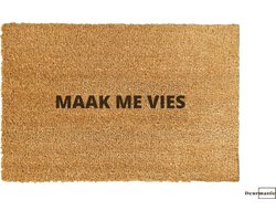 MAAK ME VIES Deurmat - Leuke deurmat - Deurmat met tekst - Grappige deurmat- Deurmat binnen