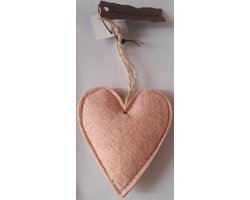 Maak uw gezellige omgeving compleet met dit decoratieve hart (10cm x 12cm). In een oudroze kleur en voorzien van een touwtje waarmee dit licht opgevulde hart kan worden opgehangen. Voor uzelf of Bestel Een Kado