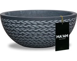 MA'AM Eve - Plantenschaal - D32 - Zwart - Vorstbestendig - trendy design bloemenschaal - hippe decoratie schaal