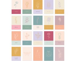 Maan Amsterdam - Mini wenskaartjes - Cadeaulabels - 20 stuks - 9x6 cm - Celestial