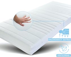 Maan matras ®- Matras 140x200 - Hr koudschuim - 20cm dik - Afneembare tijk wasbaar - Hotel kwaliteit - 140 x 200 cm Koudschuim