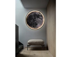 Maan Wandlampen - Moderne Led Verlichting - Dimbaar - Wall Decor - 40cm - Muurschildering Verlichting - Decoratie Verlichting