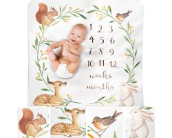 Maandelijkse Groeideken voor Baby's - Genderneutraal Ontwerp voor Meisjes en Jongens