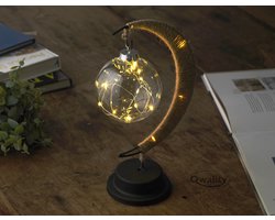 Maannachtlamp – Nachtlampje – Magische Lamp - Nachtlamp voor Volwassenen - Nachtlampje voor kinderen – Magisch Nacht lampje - Decoratie– Qwality