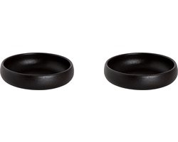 Maastricht Porselein - Universe - Schaal - Kom - 2 stuks - 20 cl - ø 11,5 cm - Zwart - Porselein - Bordenset