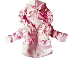 Maat 56 Zomerjas licht roze voor baby en kind Jas met roosjes