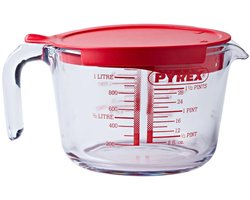 Maatbeker en Deksel, 1 liter - Pyrex | Classic Prepware