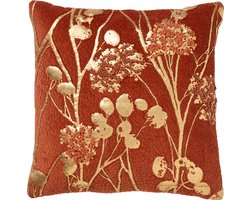 MABELLE | Sierkussen 45x45 cm | Potters Clay | Oranje | Goud | Hoii | met duurzame kussenvulling